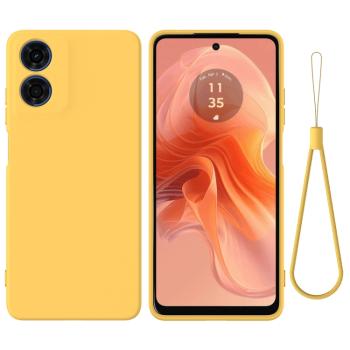 RUBBER Ochranný kryt pre Motorola Moto E14 žltý