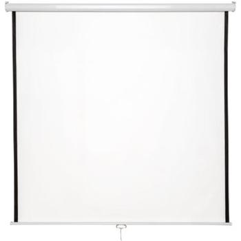Tectake Nástenné projekčné plátno roletové – 203 × 203 cm (402083)