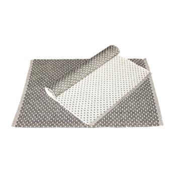 Prostírání bavlněné Tečky komplet 2 ks, černá, 33 x 45 cm