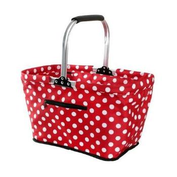 Toro Skladací nákupný košík Dots 48 x 28 x 28 cm 