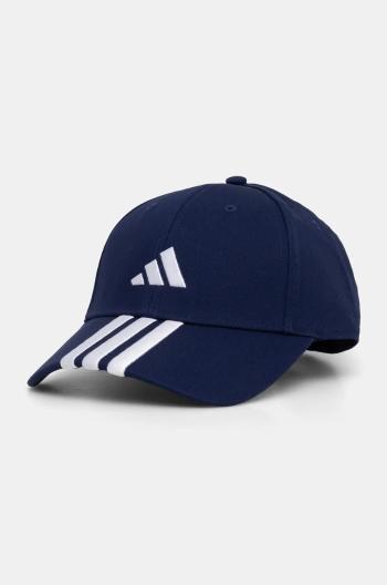 Bavlnená šiltovka adidas BBALL 3S CAP NL tmavomodrá farba, s nášivkou, JP0384