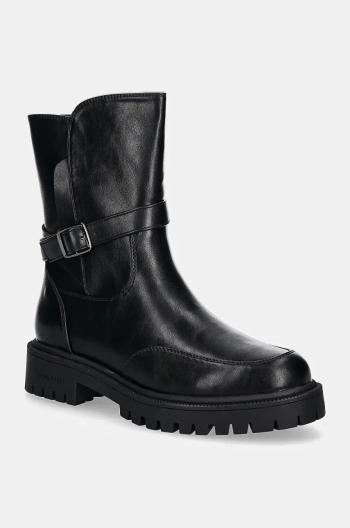 Členkové topánky U.S. Polo Assn. KARMA dámske, čierna farba, na platforme, KARMA012W/DY1
