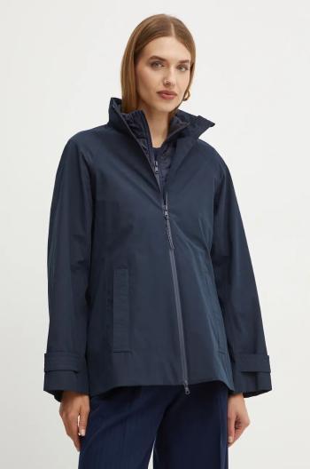 Bunda Max Mara Leisure dámska, tmavomodrá farba, prechodná, 2426036028600