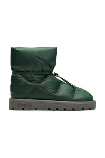 Snehule Flufie Metallic zelená farba
