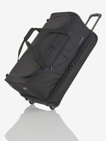 Travelite Basics Wheeled duffle L - černo-modrá Táska Fekete