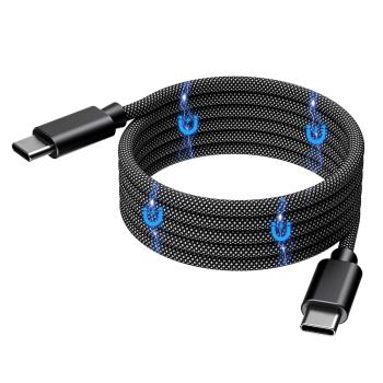 CHOETECH XCC-1052 100W Magnetický kábel USB Typ-C čierny