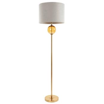 ArtFir Stojaca lampa LEONA 06 | krémová/zlatá 46 x 31 x 165 cm