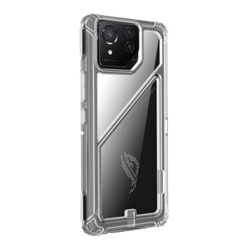 TEO Pevný ochranný obal so stojanom Asus ROG Phone 8 Pro priehľadný