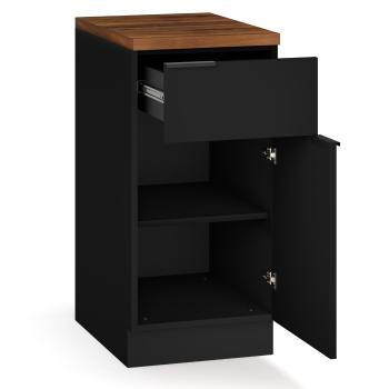 Blumfeldt WoodVista zásuvková skriňa | Robustná MDF pracovná doska | Soft-Close pánty | Hliníkové úchyty