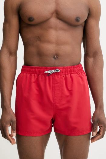 Plavkové šortky Pepe Jeans RUBBER SWIMSHORT červená farba, PMB10417