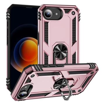 RING Kryt s držiakom pre Apple iPhone 16e ružový