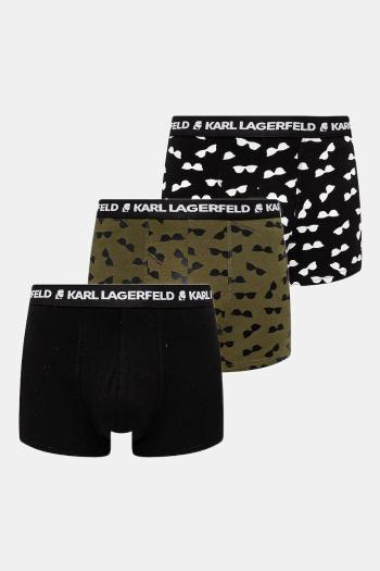 Boxerky Karl Lagerfeld 3-pak pánske, čierna farba, A1M47083