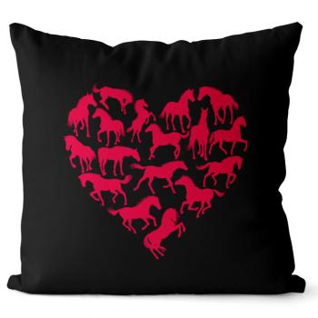 Vankúš Horse heart (Velikost: 55 x 55 cm)