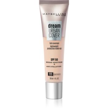 MAYBELLINE NEW YORK Dream Urban Cover vysoko krycí make-up odtieň 111 Cool Ivory 30 ml