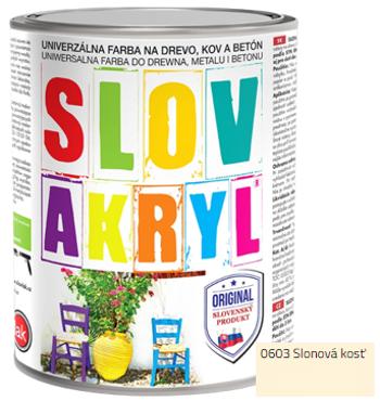 SLOVAKRYL - Univerzálna vodou riediteľná farba 5 kg 0603 - slonová kosť