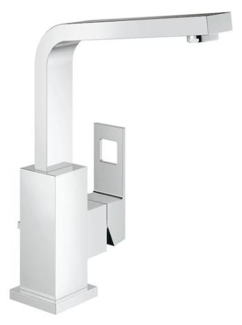 Vysoká umývadlová batéria GROHE Eurocube s výpusťou chróm 2313500E