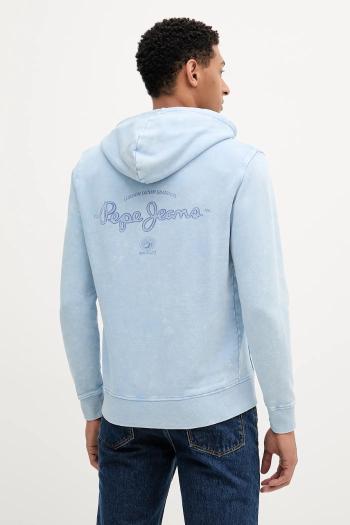 Bavlnená mikina Pepe Jeans s kapucňou, s potlačou, PM582916