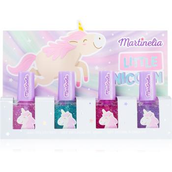 Martinelia Little Unicorn Nail Polish Set sada lakov na nechty pre deti Pink, Blue, Purple, Fuchsia