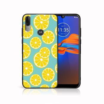 MY ART Silikónový obal Motorola Moto E6 Plus LEMON (121)