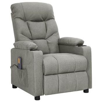 Shumee polohovacie svetlo sivé textil, 339092