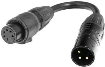 Accu Cable 3-pin M to 5-pin FM IP65 Kábel k DMX svetlu