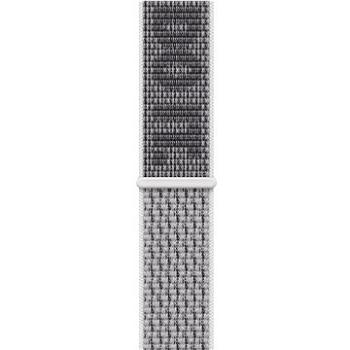 Apple Watch 41 mm snehobielo-čierny prevliekací športový remienok Nike (MPHV3ZM/A)