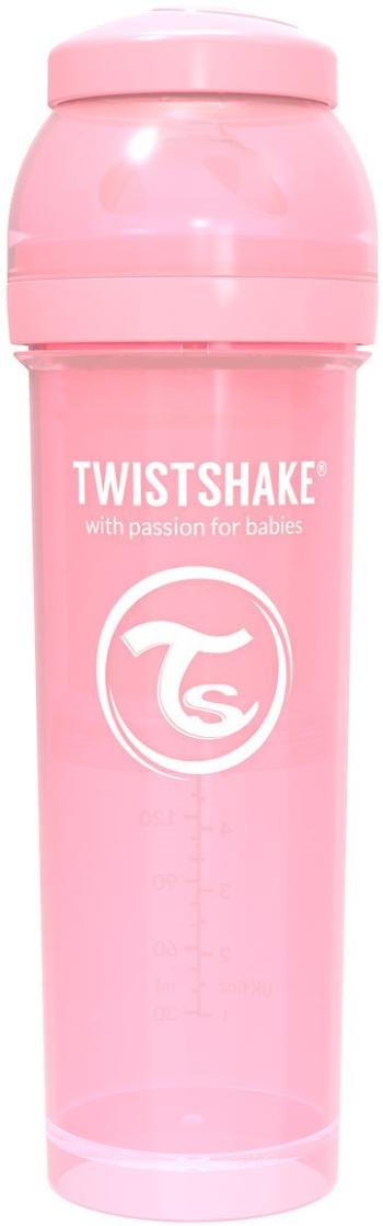 Cumisüveg TWISTSHAKE Anti-Colic 330 ml pasztell rózsaszín