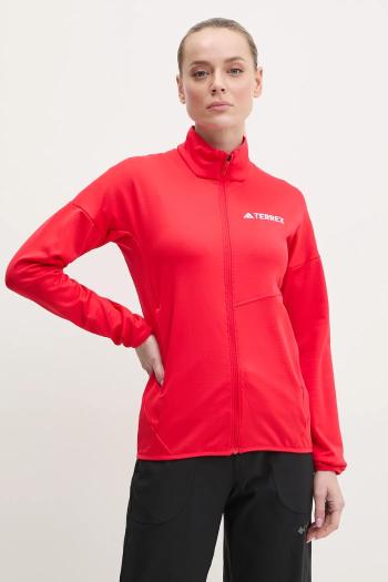 Športová mikina adidas TERREX Xperior červená farba, jednofarebná, JE1360