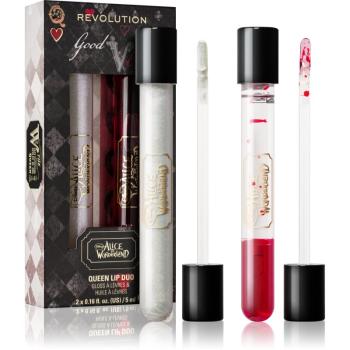 Makeup Revolution X Alice in Wonderland sada na pery odtieň The Queens Lip Duo 1 ks