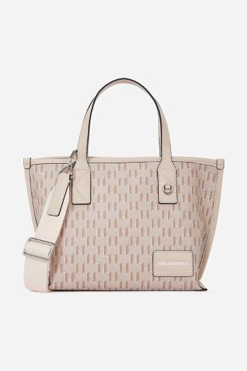 Kabelka Karl Lagerfeld béžová farba, A1W30184