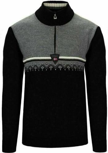 Dale of Norway Lahti Mens Knit Sweater Black/Smoke/Off White 2XL Sveter