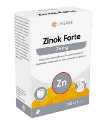 LIVSANE Zinok Forte 100x25mg