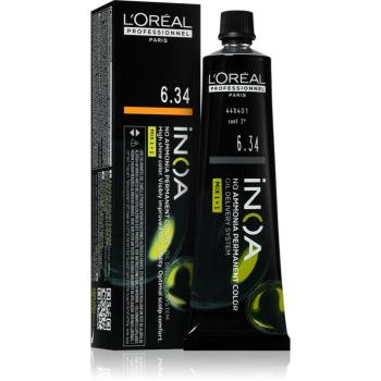 L’Oréal Professionnel Inoa permanentná farba na vlasy bez amoniaku odtieň 6.34 60 ml