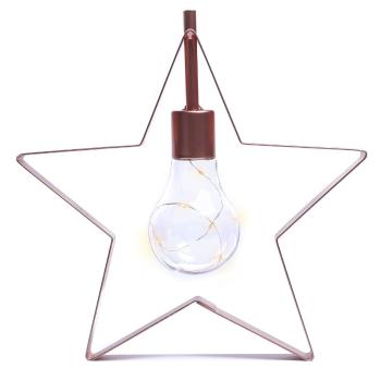DecoKing Vianočná lampa Hviezdička teplá biela, 5 LED