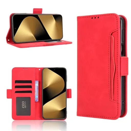 SLOT Peňaženkový obal pre Huawei Pura 80 Ultra červený