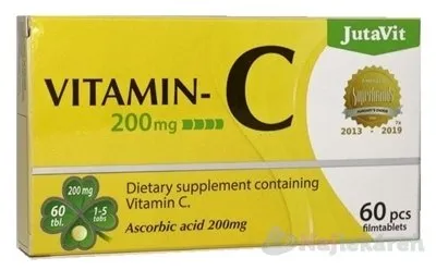 Jutavit Vitamín C 200 mg 60 tabliet