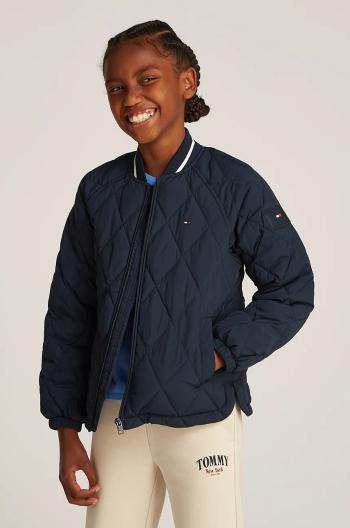 Detská bunda Tommy Hilfiger tmavomodrá farba, KS0KS00620