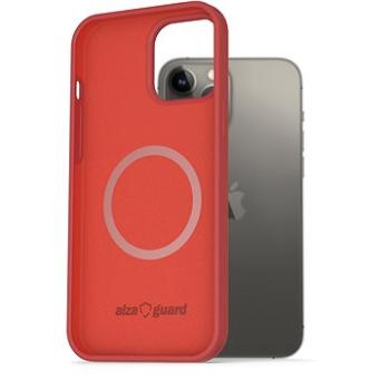 AlzaGuard Magnetic Silicone Case pre iPhone 13 Pro Max červený (AGD-PCMS0007R)