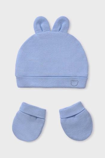 Detská čiapka a rukavice Mayoral Newborn biela