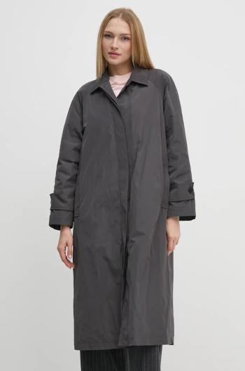 Kabát Sandro Ferrone dámsky, šedá farba, prechodný, oversize, SFS15YBEALASKA