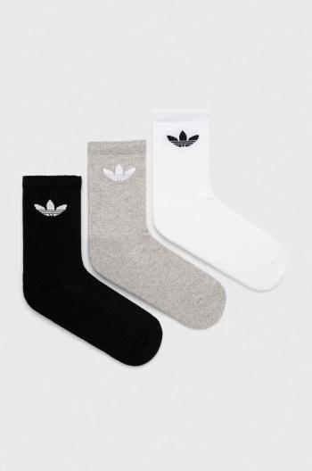 Ponožky adidas Originals 3-pak biela farba, IJ5614