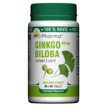 BIO PHARMA Ginkgo Biloba extrakt 40 mg 90+90 tabliet