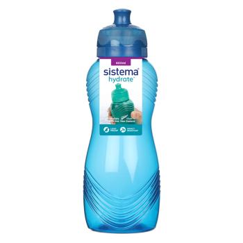 SISTEMA Hydrate Fľaša Wave Twist'n'Sip modrá 600 ml