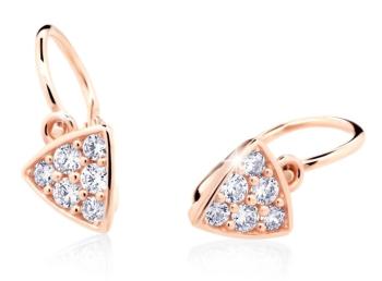 Cutie Diamonds Trblietavé detské náušnice z ružového zlata s briliantmi DC2207-10-00-X-4