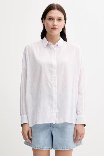 Košeľa Pepe Jeans ružová farba, voľný strih, s klasickým golierom, PL305100