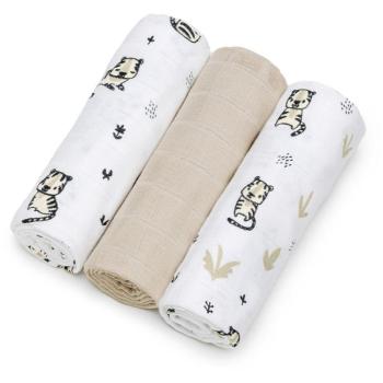 T-TOMI TETRA Cloth Diapers HIGH QUALITY látkové plienky Tigers70x70 cm 3 ks