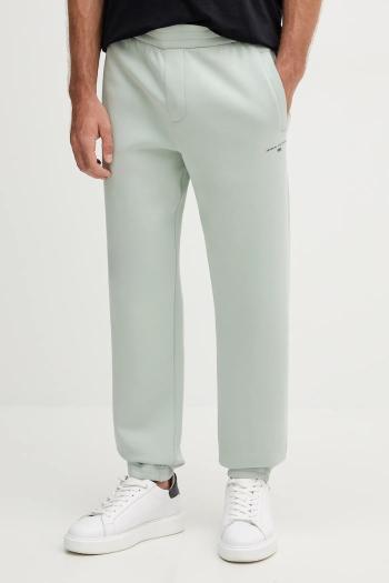 Tepláky Armani Exchange zelená farba, s potlačou, XM000978 AF10818