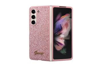 GUESS GLITTER FLAKES Obal Samsung Galaxy Z Fold5 5G ružový