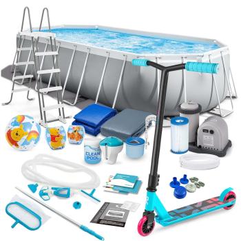 Kerti kerti medence 610 x 305 x 122 cm 21in1 intex 26798 + ingyen...