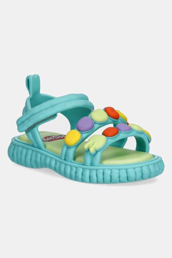 Detské sandále Melissa CREATE + PLAY DOH tyrkysová farba, M.35989